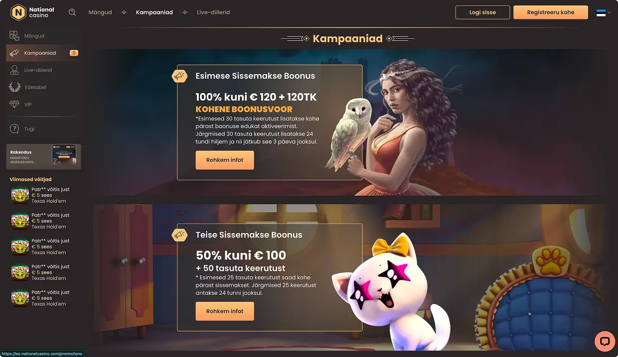 National Casino Mobiilikasiino National Casino Mobiilikasiino