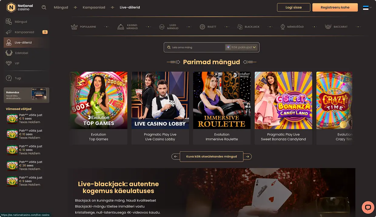 National Casino Mänguplatvorm